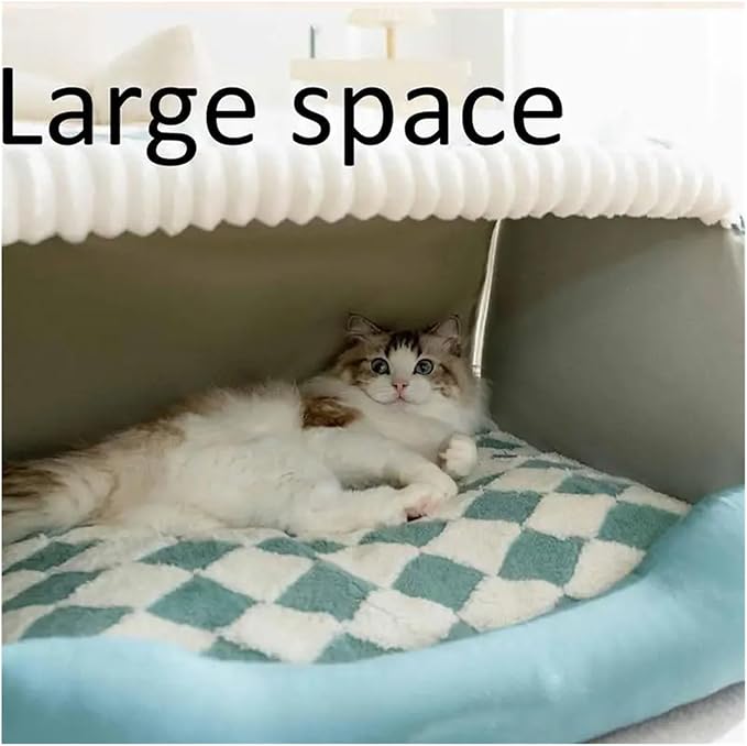 Pet Cat Dog Bed Sofa Mats Coussin Chien Animals Accessories Dogs Basket Supplies Compatible with Large Medium Small Pet House Products(Gray,S)