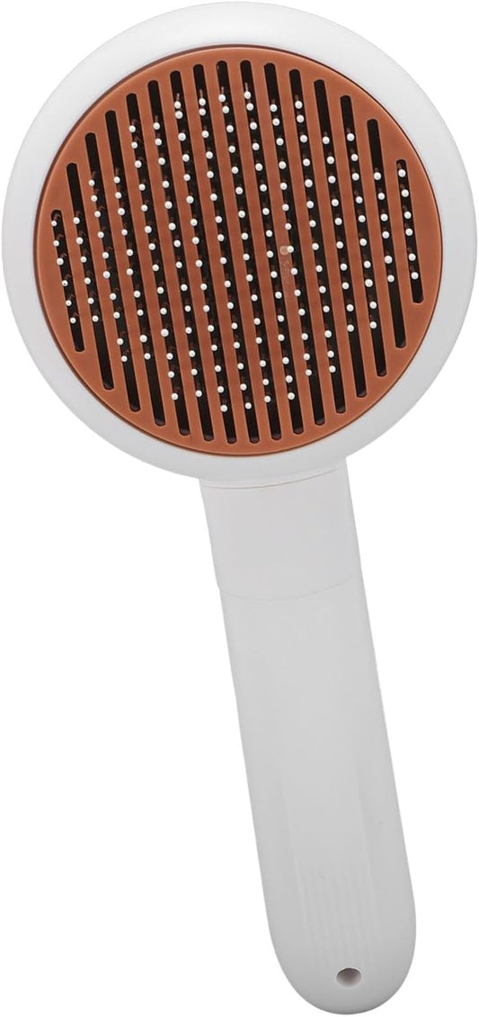 Focket Cat Brushes for Indoor Cats, Rechargeable Electric Shedding Brush with Nail Grinder for Prep, Self-Cleaning Skin Grooming for Pet Hair Removal