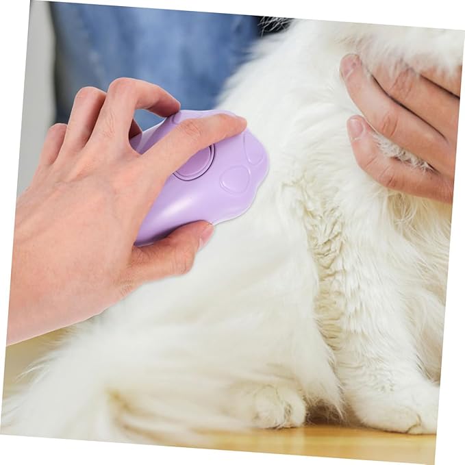 SUPVOX 2pcs Pet Dog Steam Brush Self-cleaning Electric Cat Bath Brush for Grooming Massaging Compact Design for Cats Dogs Versatile Tool