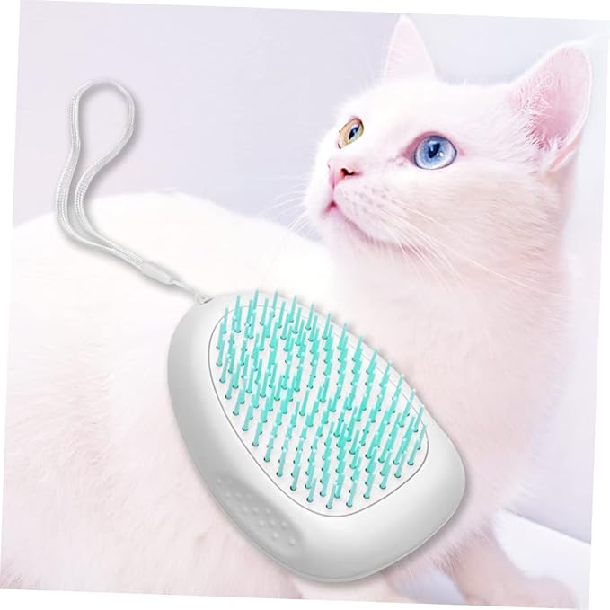 Garneck Pet Grooming Tool for Dogs and Cats Shedding Comb with Comfortable Grip and Lanyard for Easy Hair Removal and Cleaning Hair Brush