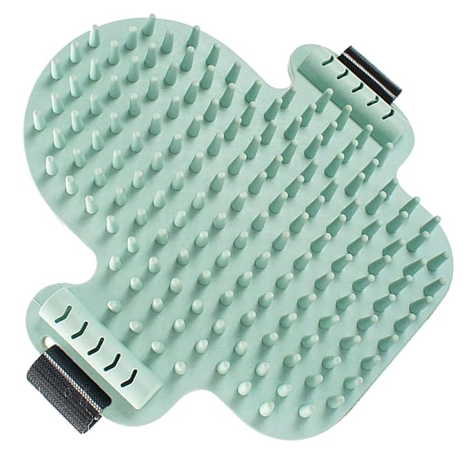 Cat Corner Massage Comb with Rubber Bristles Comfortable Self Grooming Cat Brush for Wall Use Practical Pet Grooming Accessory and Kittens Random Color