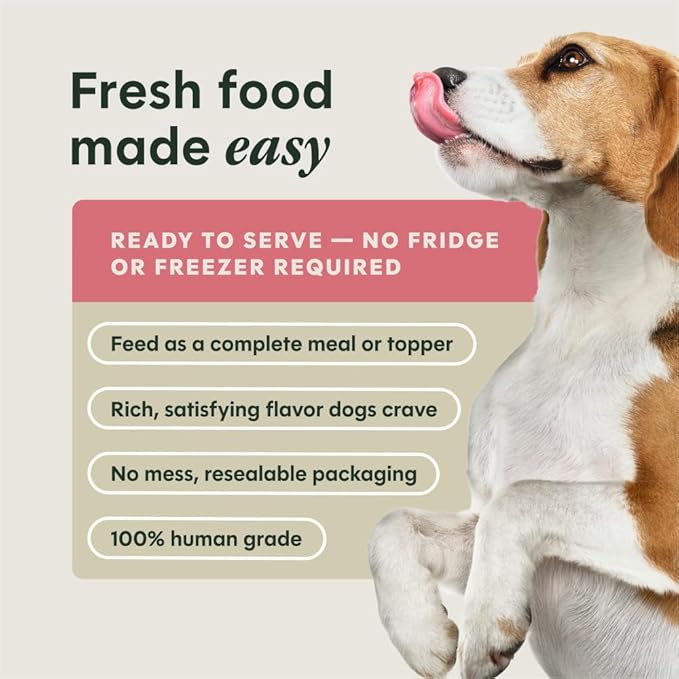 Instinct Freshly Crafted Meals, Dog Wet Food or Topper - Pork & Wild-Caught Salmon, 11 oz. Carton