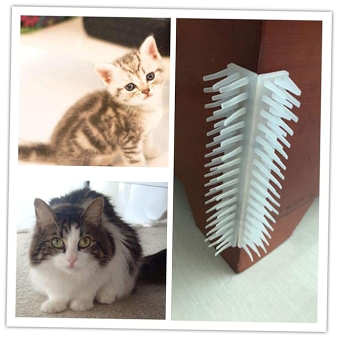 4pc Cat Wall Brush Dematting Comb for Cats Grooming Tool Corner Scratching Rubbing Brush