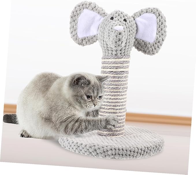 minkissy 2pcs Cat Scratching Post Kit with Sisal Vertical Claw Scratcher and Indoor Climbing Frame for Kittens and Small Cats