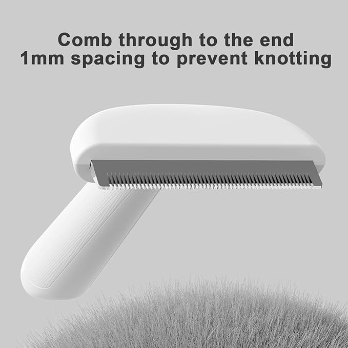 Dog Hair Remover,Stainless Steel Non-Slip Handle Cleaning | Cat Grooming Brush Pet Hair Remover - for Dematting Bathing Washing Knots Removal Puppy Kitten Home Apartment Travel