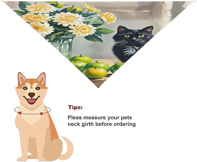 Dog Bandana Spring Pet Scarf Adjustable Triangle Family Cat Printing Dog Bib Washable Polyester Puppy Bandana for Small Medium Large Dogs Cat Birthday Party Supplies