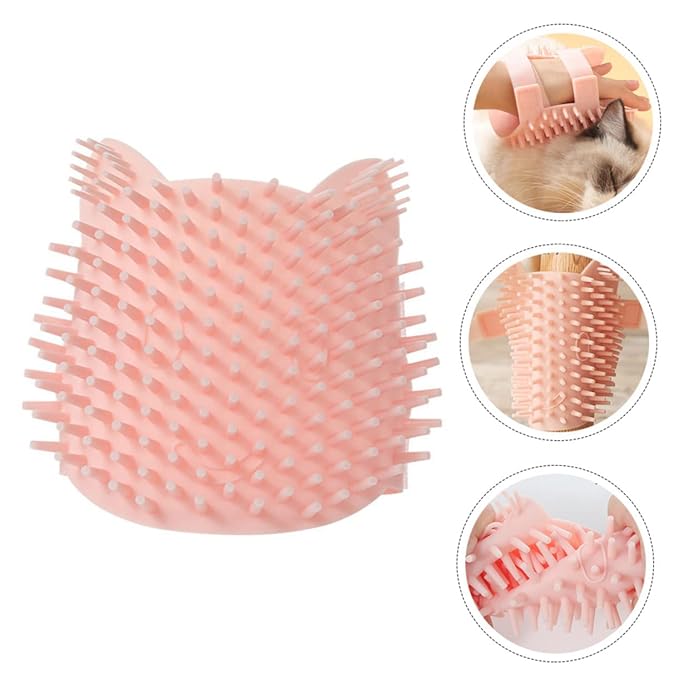GANAZONO Eco-friendly Silicone Pet Brush Comb for Cats Detangling Fur Coat Grooming Supplies Cat Self Wall Comb