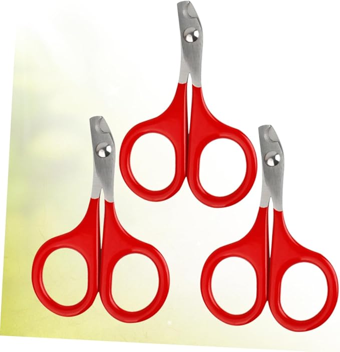Beaupretty 9pcs Dog Cat Nail Clippers Pet Nail Care Tool Stainless Steel Grooming Scissors Comfort Grip Bend Cut Trimmer for Home Pet Salon