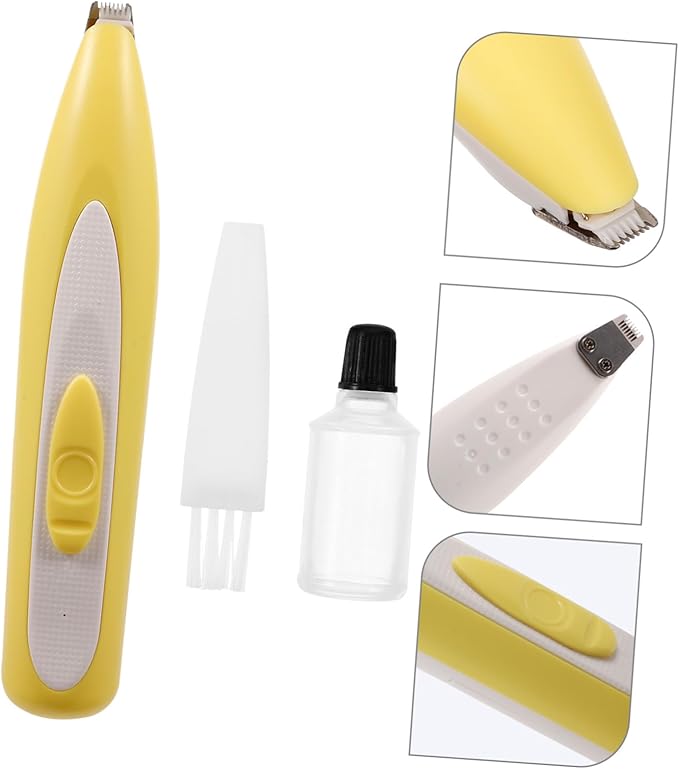 YARNOW Silent Electric PET Hair Clipper Rechargeable Dog and Cat Grooming Trimmer Cordless Hair Removal Tool for Paws Ears and Face Professional PET Grooming Clippers LED Display