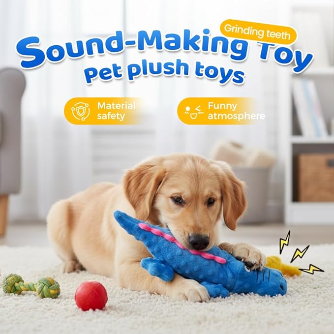 Indestructible Dog Toys for Aggressive Chewers, 2026 New Squeaky Dog Toys for Aggressive Chewers Dogs, Puppy, Interactive Squeaky Durable Teething Toys for Small Medium Large Pets (Green)