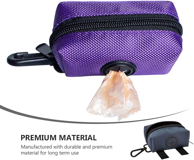 Pet Waste Bag Storage Pouch Portable Dog Poop Bag Holder Leak-resistant Outdoor Garbage Pouch for Dog Walks and Pet Supplies Random Color