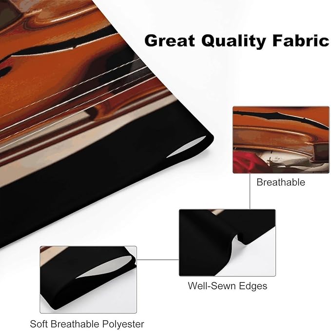 Dog Bandana Spring Pet Scarf Adjustable Triangle Violin Sheet Music Printing Dog Bib Washable Polyester Puppy Bandana for Small Medium Large Dogs Cat Birthday Party Supplies