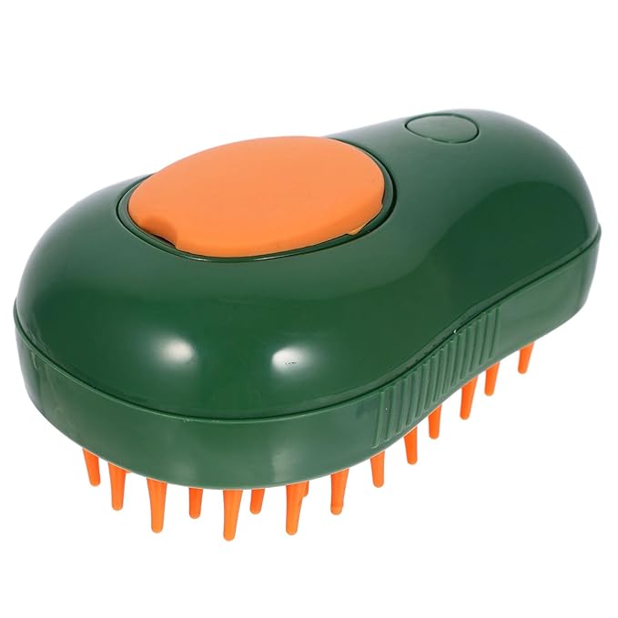 Alasum 4-In-1 Avocado Spray Cat Steam Brush Electric Pet Bath Scrubber with Massage Function for Grooming Cats and Dogs at Home