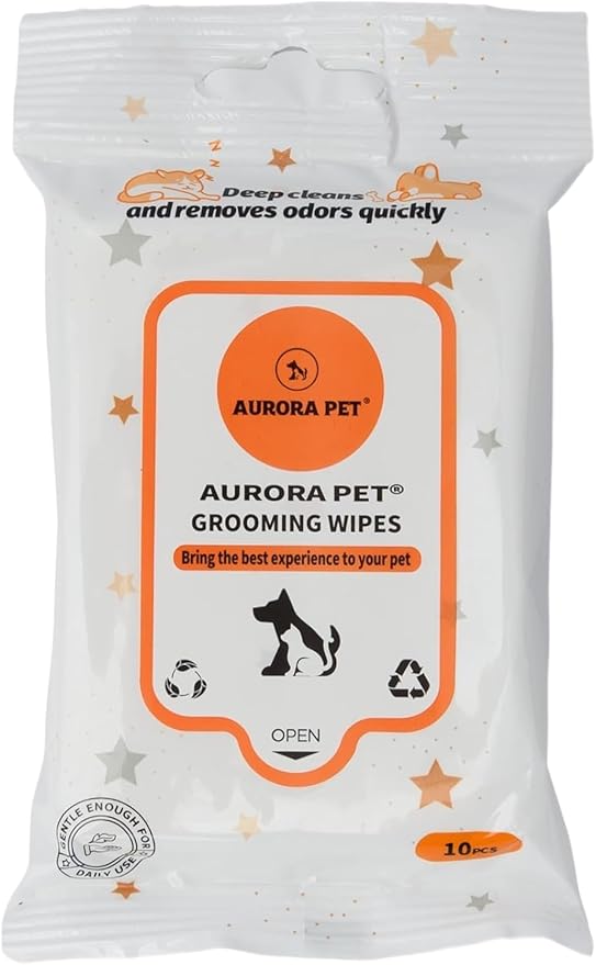 Aurora Pet Variety (16) Pureed Topper Lickable Cat Food (4) Chicken (4) Turkey (4) Salmon (4) Tuna (1.55-oz Each) with AuroraPet Wipes