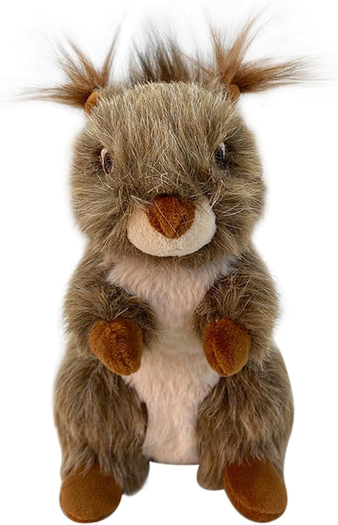 Realistic Squirrels Dog Toy with Squeaker Sound Interactively Pet Supplies for Anxieties Reliefs and Boredom Dog Anxieties Reduction Toy