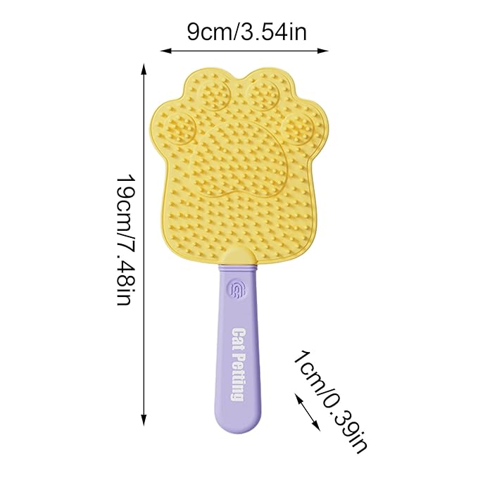Pet Hair Removal Tool | Reusable Cleaning Comb - Cat Hair Brush Dog Grooming Supplies | for Furniture Couch Carpet Fabric Clothes Bed Mat Home Office Travel Apartment