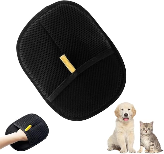 Pet Hair Remover Glove, Dual-Sided Pets Grooming Glove, Reusable Cat & Dog Hair Remover for Couch, Upgraded Animal Fur Removal Tool
