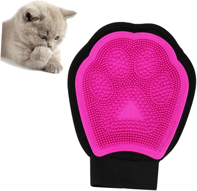 Happyyami Pet Bath Gloves for Cats and Dogs Grooming Massage Gloves Pet Hair Removal and Bathing Tool for Relaxation and Blood Circulation