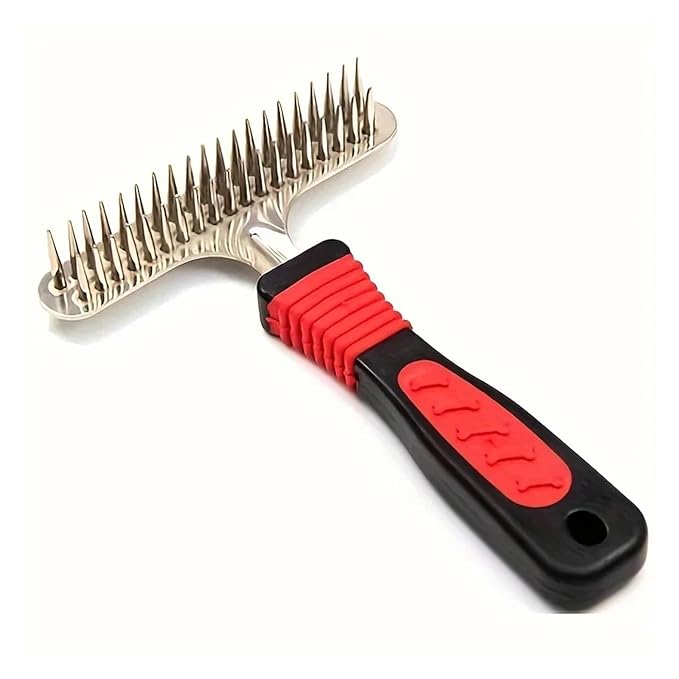 Undercoat Rake Comb, Deshedding And Dematting Knot Removal Tool For Dogs, Essential Pet Grooming Supply