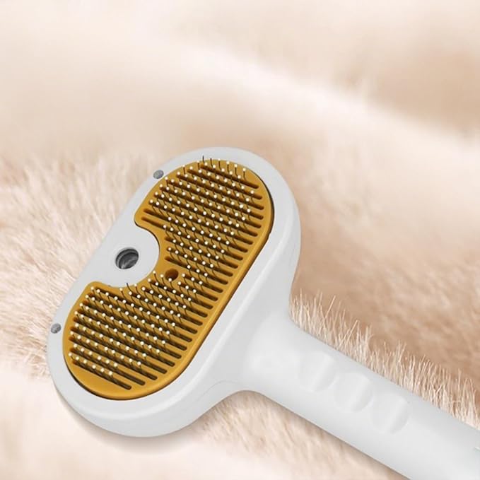 Pet Steam Brush for Cat,Self-Cleaning Cat Grooming Shedding Comb - Detangling Steam Brush - for Indoor Bath Shower Home Travel Pet Puppy Kitten