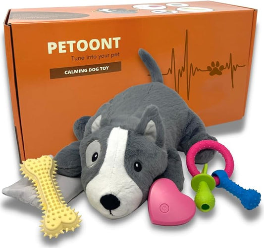 Puppy Heartbeat Toy for Dogs and Puppies – Sleep Aid and Anxiety Relief Stuffed Animal with Calming Heartbeat – Perfect for Dog Separation Anxiety, Puppy Training, and Stress Reduction