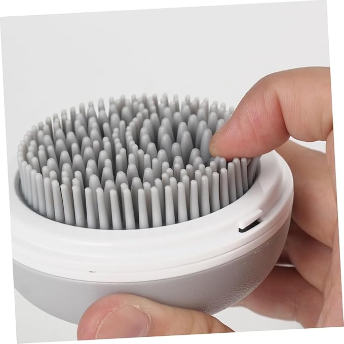 SUPVOX Pet Hair Removal Brush Grey Multifunctional Grooming Comb for Bath Pet Hair Comb Tool Dog Scrubber for Bath