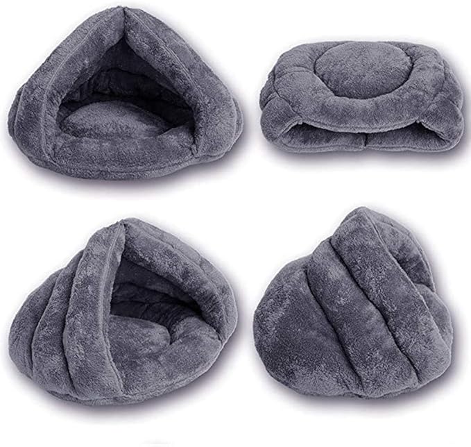 Pet Tent Cave Bed for Small Medium Puppies Kitty Dogs Cats Pets Sleeping Bag Thick Fleece Warm Soft Dog Cuddler Burrow House Hole Igloo Nest Cozy Bed for Cat Puppy