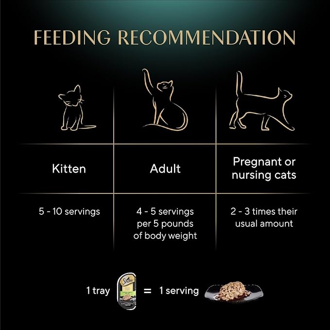 Sheba Perfect Portions Wet Cat Food Cuts in Gravy, Cat Food Wet Recipe, Turkey Entree, 2.6 oz. Twin-Pack Trays (24 Count, 48 Servings)