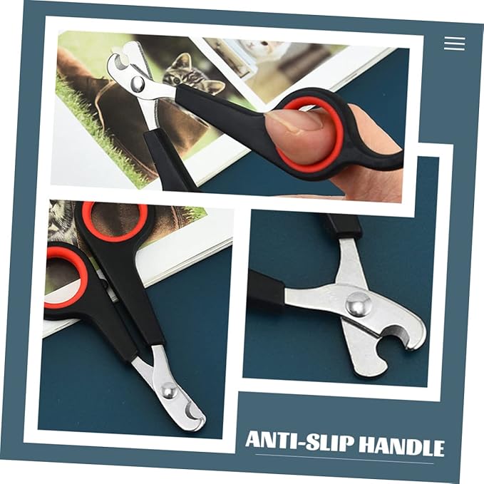 VANZACK 9pcs Cat Nail Clippers Ergonomic Portable Pet Trimmers for Grooming Non- Handle for Cats and Pets