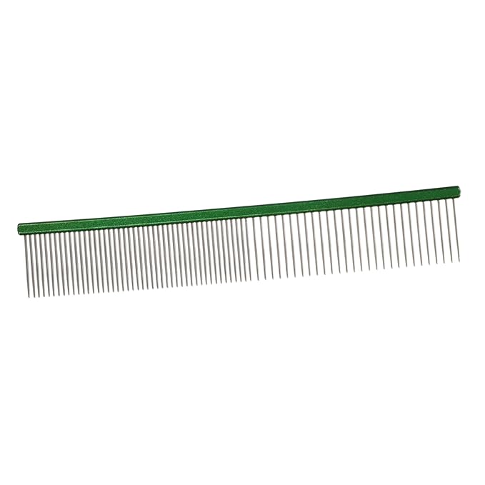 Happyyami Portable Dog and Cat Hair Comb Wear-Resistant Aluminum Grooming Tool for Daily Use Lightweight Tangle-Free PET Grooming Comb for Dogs and Cats