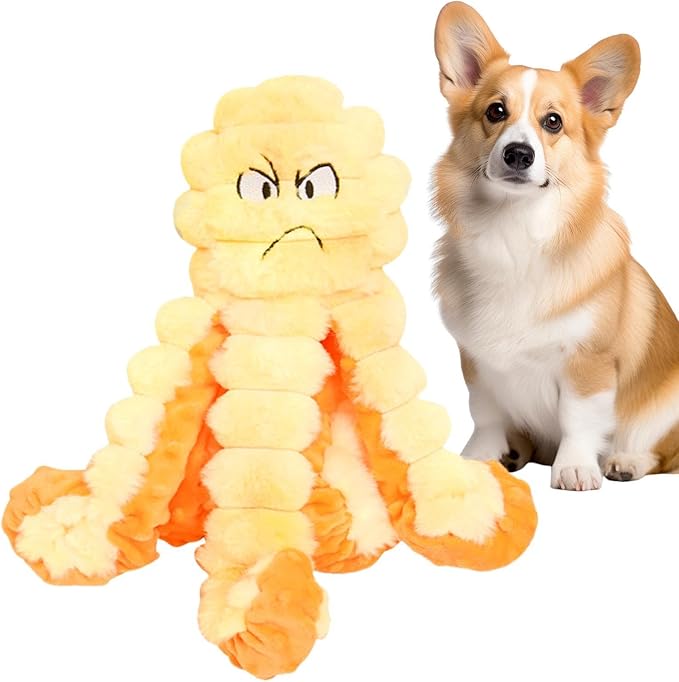 Dog Chew Toy, Interactive Octopus Pet Fetch Supplies | Puppy Chew Toy with Squeaker for Small Breed, Indoor, Outdoor, Park, C