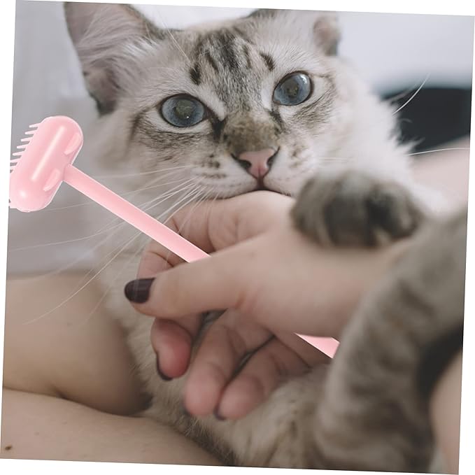 BESPORTBLE Grooming Brush for Cats Dogs Pet Massage Tool for Relaxation Shedding User-friendly Design for Knot Removal Gentle Grooming Cat Cleaning Accessory