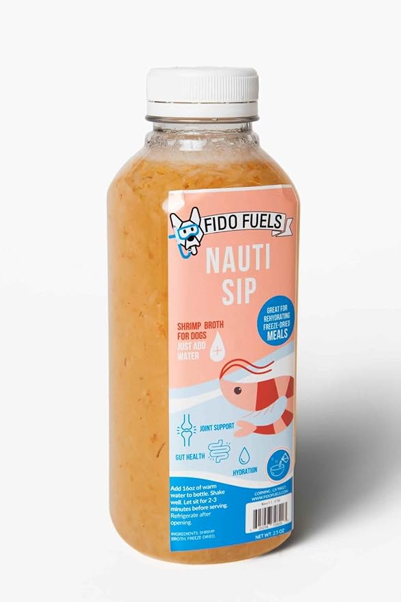 Nauti Sip Freeze Dried Bone Broth - 16oz Bottle with 2.5oz Bone Broth Product
