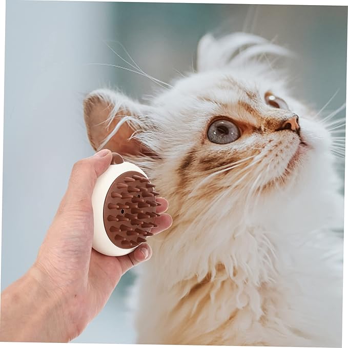Angoily 2pcs Portable Cat Dog Grooming Combs Bath Brushes for Pet Massage Wear-resistant Hair Removal Tool Ergonomic Panda Design for Easy Grooming and Bonding