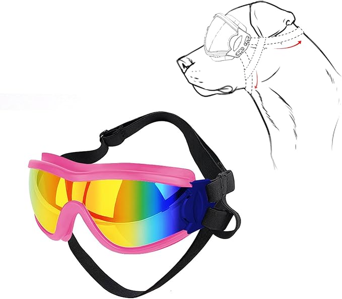 Dogs Sunglasses Cats Pet Cycling Eyewears Cute Reflection Eye Wear Glasses for Small Dogs Cats Sports Supply Dog Dog Small Large Sunshines Protections