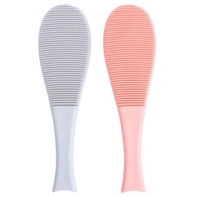 2pcs Fish-shaped Cat Grooming Comb with Massage Spikes Soft Silicone Cat Brush for Removing Loose Fur Indoor Grooming and Shedding Control