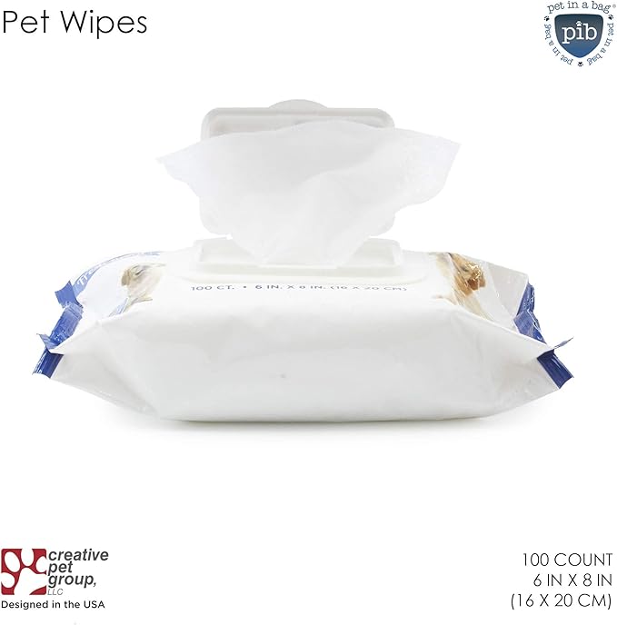 All-Purpose Dog Wipes - Pet Wipes for Dogs with Natural Ingredients - Puppy Wipes with Aloe Extract for Everyday Use, 100-Pack
