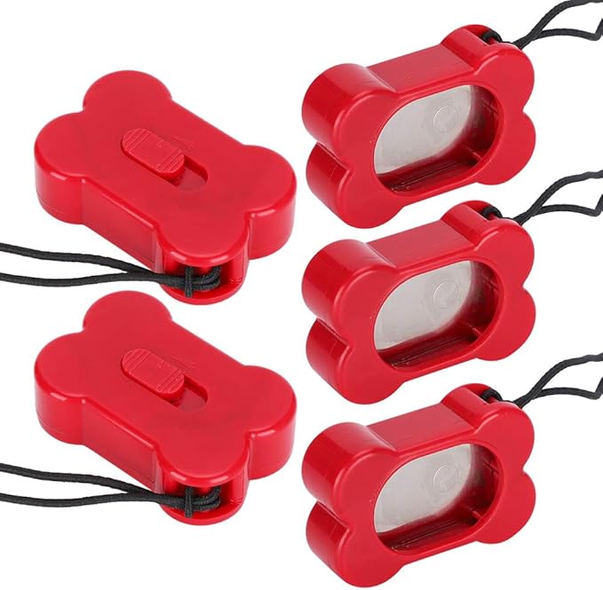Pet Training Clicker, Adjustable Three Gears, Compact Lightweight, 5PCS for Dogs - Durable ABS Material, Convenient Carrying, Effective Dog Training Supplies