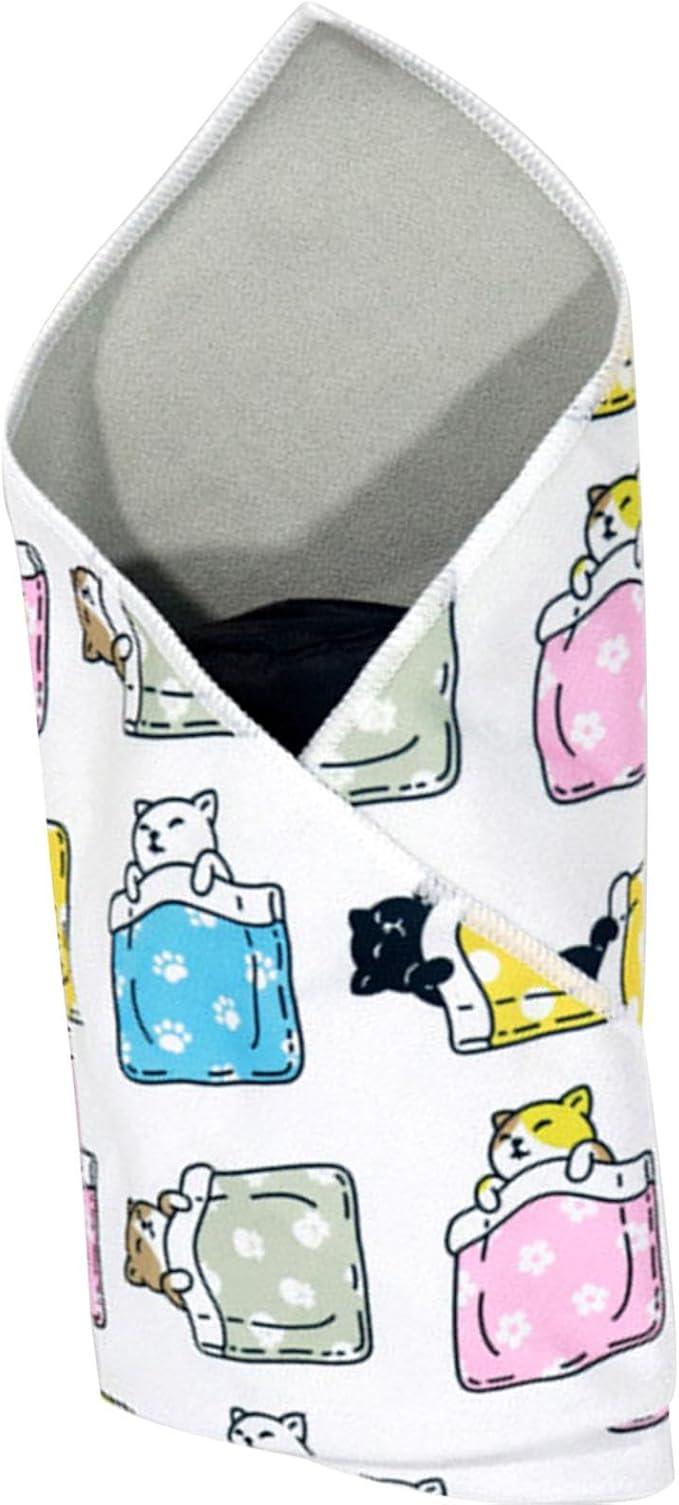 Cat Wrap for Grooming - Self-Adherent Adjustable Blanket Fabric to Wrap Cat, Cat Swaddle Wrap for Nail Trimming | Cat Burrito Wrap, Multifunctional Anti-Escape Bag, Cat Control Mat for Clip Nails
