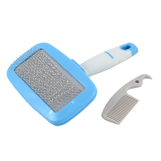 Plastic Pet Puppy Dog Cat Hair Grooming Brushes Slicker Tools Blue (id: 8f0 515 84b 27d 4ef