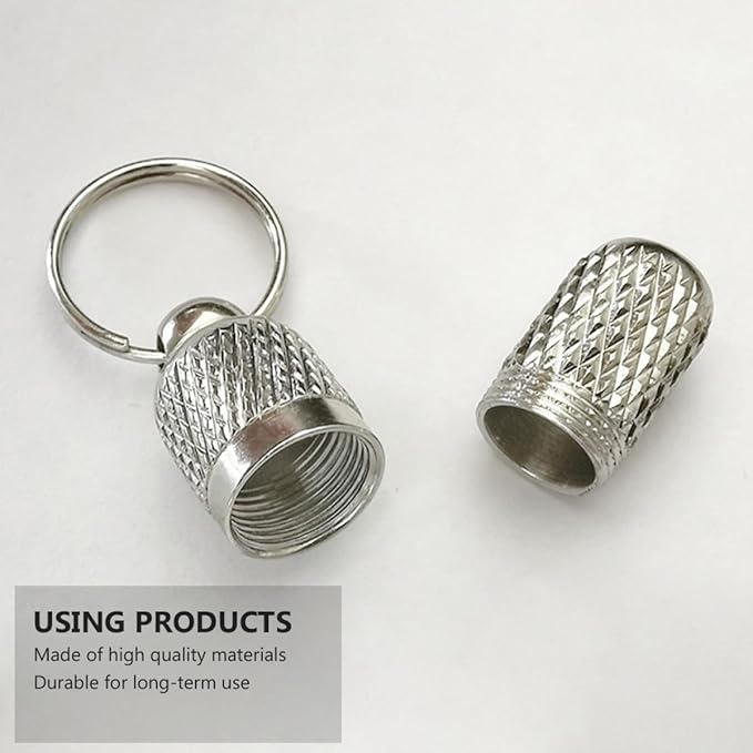 VOSAREA 6 Pcs Dog Id Tags Pet Anti-Lost Tube Collar Hanging Pendant Silver for Dog Collar Address Label Tags Pet Supplies
