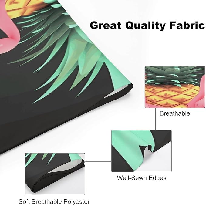 Dog Bandana Spring Pet Scarf Adjustable Triangle Pineapple Flamingos Printing Dog Bib Washable Polyester Puppy Bandana for Small Medium Large Dogs Cat Birthday Party Supplies