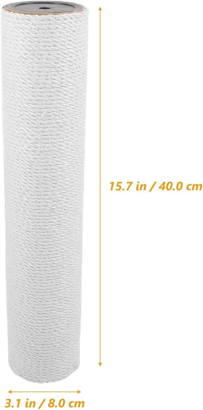 POPETPOP Cat Scratching Post Twine Adorable Scratcher for Indoor Cats and Wear-Resistant Design for Healthy Claws and Fun Playtime