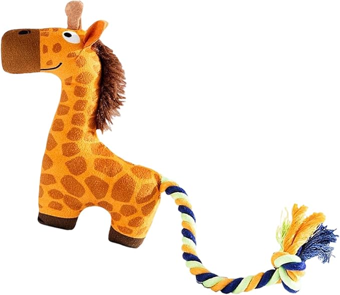 Lovely Plush Squeak Stuffed Toy Interactively Plush Bites Teeth Grinding Puppies Training Supply Pet Dog Chew Squeak