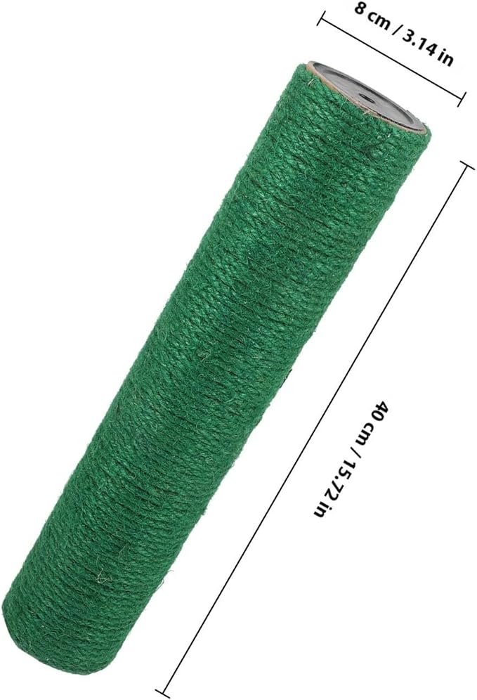 BESPORTBLE Cat Scratching Post Replacement Hemp Rope Sturdy 40cm X 8cm Indoor Kitten Scratch Pole for Cat Climbing Tower