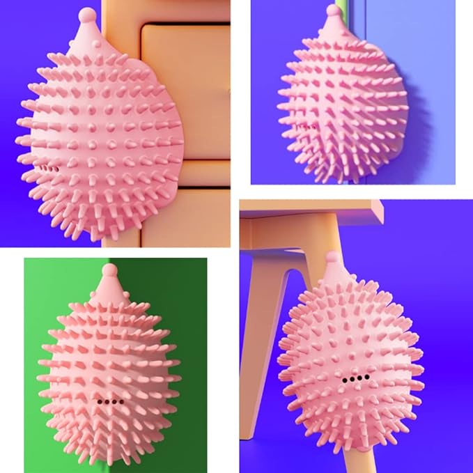 4.5in Cat Self Groomer Wall Mount, Corner Face Scratcher and Massage Comb for Cats and Dogs (3Pcs)