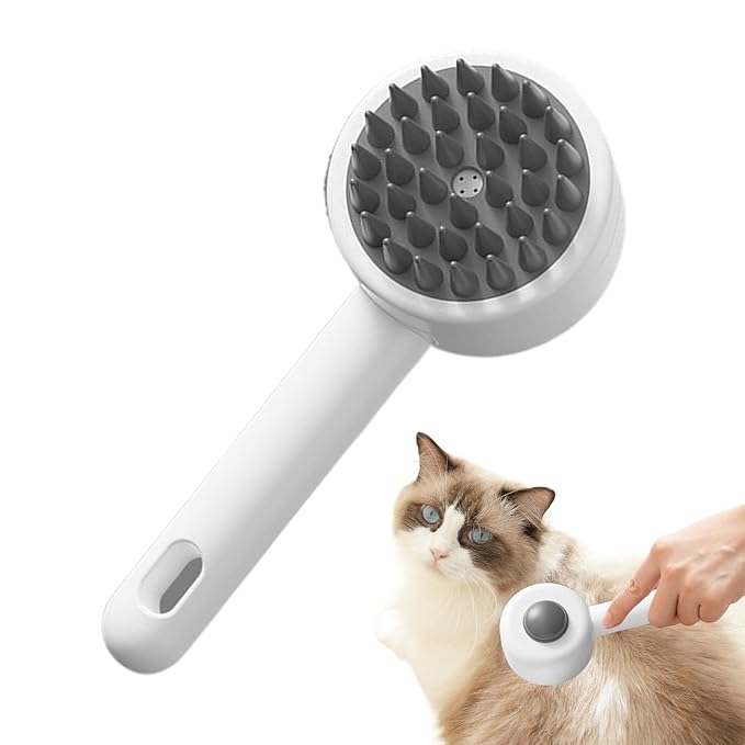 Pet Bath Brush - Cat Grooming Massaging Cleaning Supplies | Pet Spray Massage Comb - for Dogs Cats Puppy Kitten Bath Shower Wash