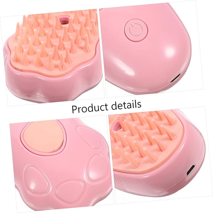 ibasenice 2pcs Cat Steam Brush Dog Bath Scrubber Portable Self- Pet Hair Massage Tool for Pets Grooming for Cats Dogs