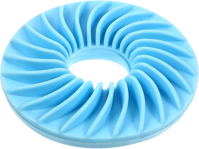 LIOOBO Dog Slow Feed Disc Slow Feeder Bowl Interactive Food Feeder for Puppies and Dogs with Food Puzzle Function Blue Sturdy Pet Feeding Supplies