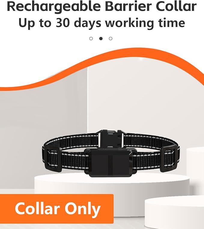 FLYSPEAR Extra Receiver Collar for Indoor Wireless Pet Barrier, Receiver Collar Only